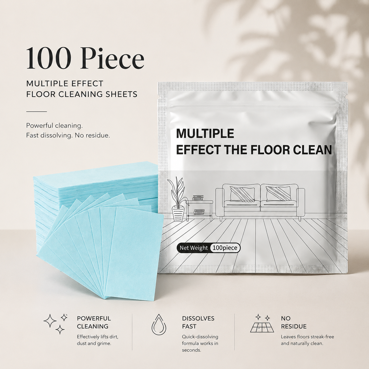 5-Scent Multi-Surface Floor Cleaning Sheets