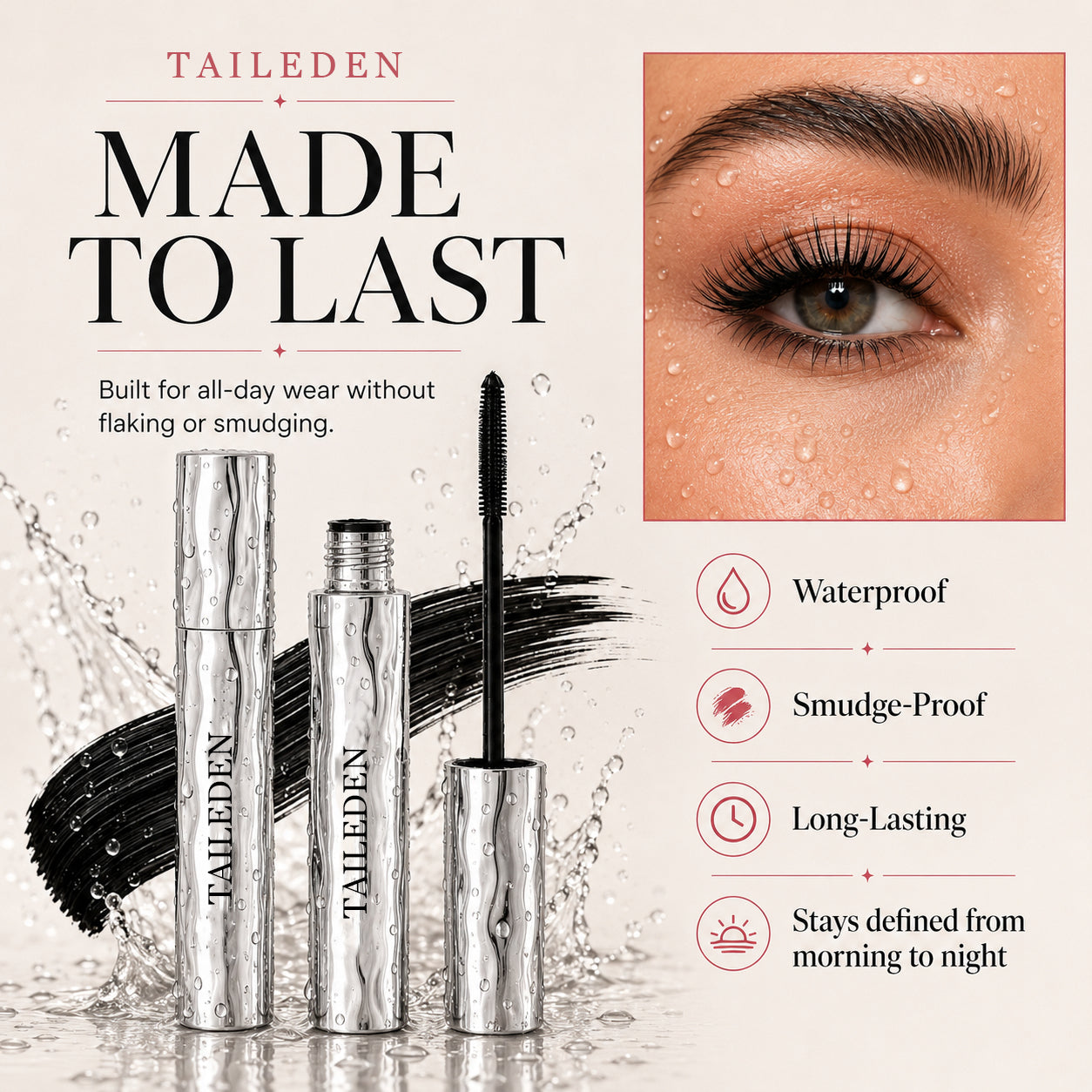 LAST DAY - BUY 1 GET 1 FREE💜Waterproof Curling & Lengthening Mascara