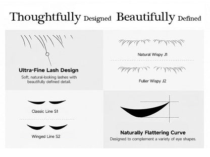 VEILNA Lash & Liner Stamp Kit 3-in-1 Lower Lash & Eyeliner Stamp Kit