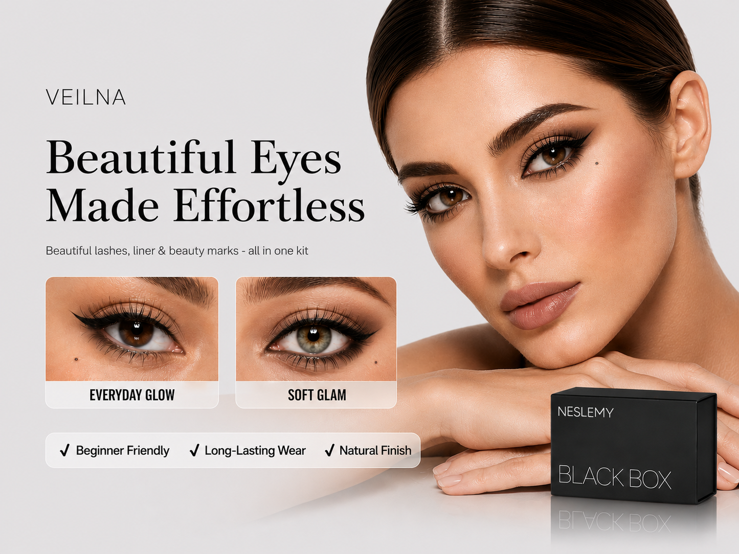 VEILNA Lash & Liner Stamp Kit 3-in-1 Lower Lash & Eyeliner Stamp Kit