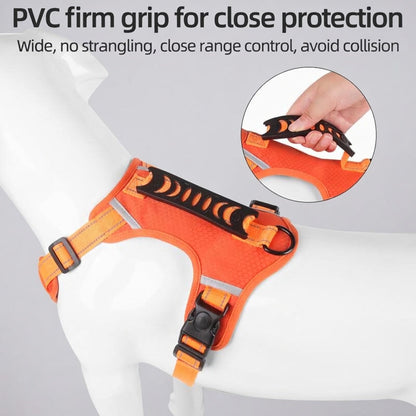 Reflective No-Pull Dog Harness – Adjustable, Breathable, Heavy-Duty Chest Strap for Small Medium Large Dogs