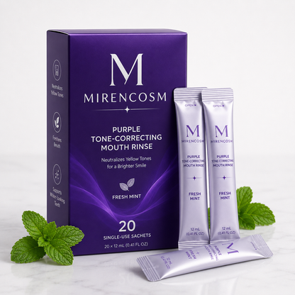 Purple Mouthwash - Sachets 20 Pack - Peroxide-Free - Alcohol Free - Vegan Mint