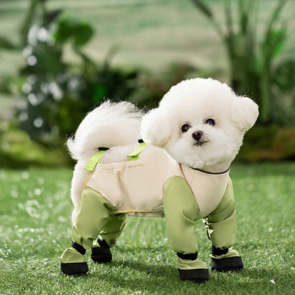 🌟 Ultimate 4-Leg Protective Dog Outfit - Waterproof, Dust-Proof & Stylish for Rainy Season! 🌟